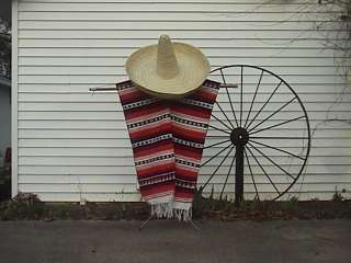 WESTERN CLINT EASTWOOD MEXICAN PARTY PONCHO WESTERN WRAP BLANKET 