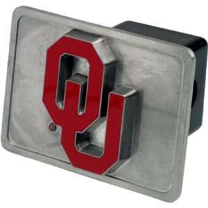    Oklahoma Sooners NCAA Pewter Trailer Hitch Cover