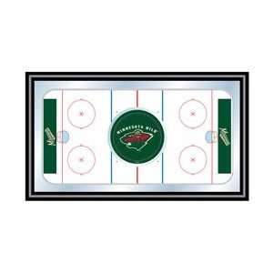  NHL Minnesota Wild Framed Hockey Rink Mirror