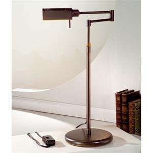   6319/1 HBOB Hand Brushed Old Bronze Halogen Desk/Table Lamp Old Bronze