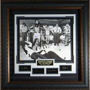   Engraved Signature Collection Display Authentically Signed By Ali