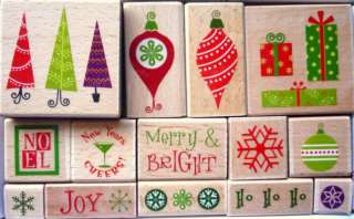 14PC Rubber Stamp Set By Rubber Stampede~ CHRISTMAS ~  