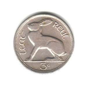  1942 Ireland Threepence Coin KM#12a 