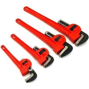  4Pc Adjustable Pipe Wrench Set Plumbing Repair Tools
