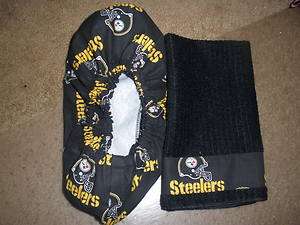 PITTSBURG STEELERS BOWLING SHOE COVERS   & FIBRE TOWEL  