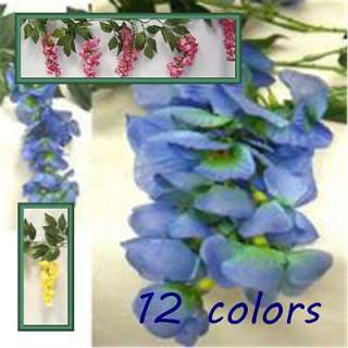 Floral Silk Wisteria Vine Garland Artificial Plant  