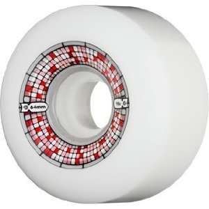 Powell Bowlbomber 95a 64mm White Red Logo Skate Wheels  