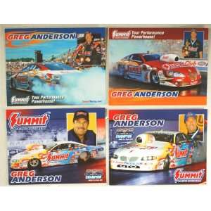   Powerade Drag Racing Series   4 Promo Cards   Out of Print