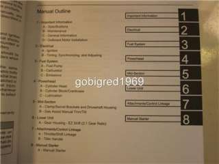 Mercury Outboard Service Shop Manual 40 Four Stroke 3 Cylinder LOTS 