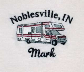 Personalized RV Camper Motor Home Camping Adult T Shirt  