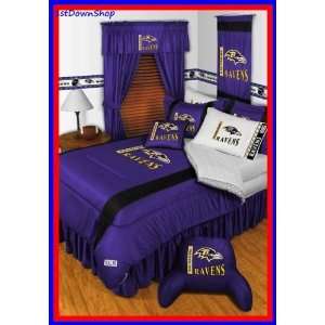  Baltimore Ravens 5Pc SL Queen Comforter/Sheets Bed Set 