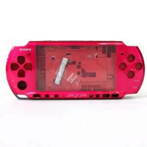  NEW PSP 3000 Full Housing Case SHELL Faceplate Rose Red 