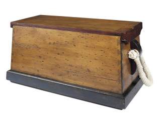   MODELS Large Sailors Chest Nautical Wooden Box / Storage Bench  