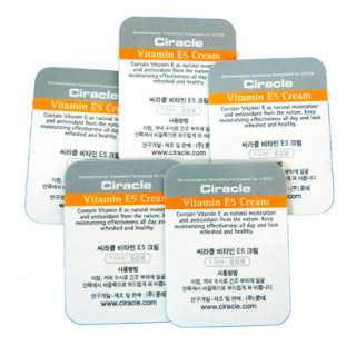 Ciracle Vitamin E5 Cream TESTER 1.5ml X 5Packs(7.5ml)  