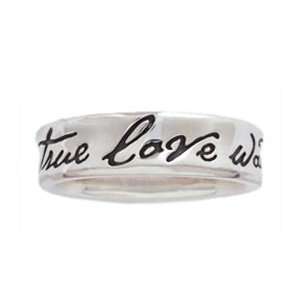  Concaved True Love Waits TLW Ring Jewelry