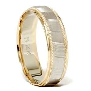   14 Karat Mens Gold High Quality Wedding Band Brushed Ring FREE SIZING