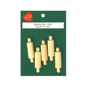  Laras Wood Rolling Pin 3/8x 1 5/8 5 pc (6 Pack): Pet 