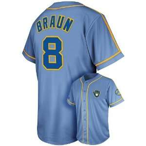   Brewers Ryan Braun Cooperstown Tradition Jersey: Sports & Outdoors
