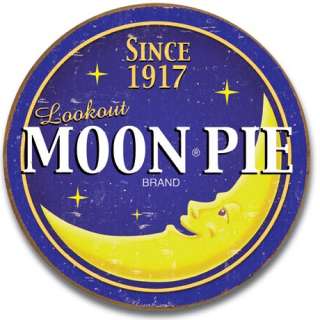Moon Pie Round Logo Since 1917 Vintage Metal Tin Sign Ad Home Decor 