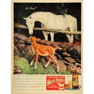  1946 Ad White Horse Scotch Whiskey Edinburgh New York 