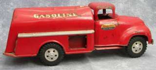 1950s Tonka Toys Pressed Steel GASOLINE TANKER Truck Barn Fresh 