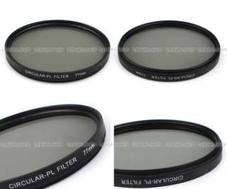 77mm Circular Polarizer Lens CPL Filter For Canon Nikon Pentax Olympus 
