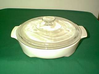 corning ware round white micro browning dish with lid mw 17 b