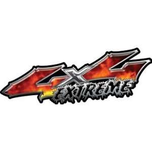   Series 4x4 Extreme Real Fire Decals   2 h x 6 w 