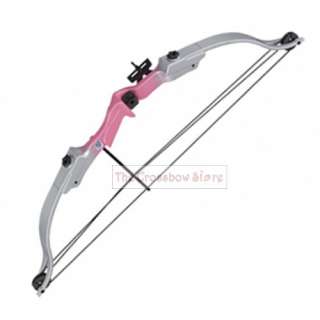 20 Lbs 22 Youth Compound Bow Pink Riser 2 Arrows  