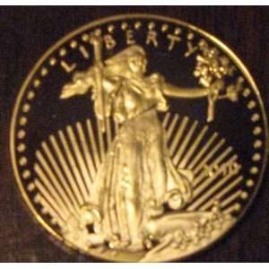   Ounce (oz) GOLD PLATED USA LIBERTY $50 COINS REPLICAS 