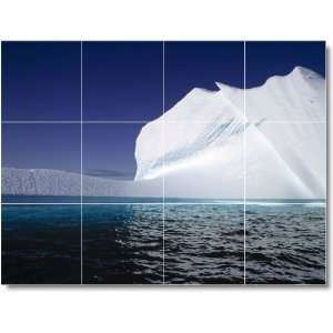 Winter Scene Shower Tile Mural W061  18x24 using (12) 6x6 tiles