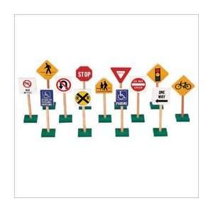  Guidecraft 7 Traffic Signs (Set of 13)