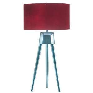  Kenroy Lamp KE 31420CH RED Tripod Lamp Chrome
