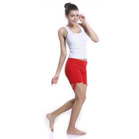 YOGAYF Fresh cotton Yoga Fitness Wear Red Shorts Sports Yoga Pants 